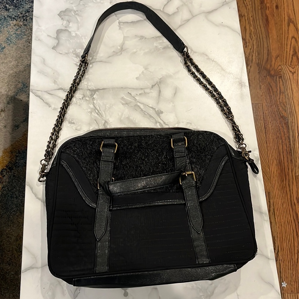 Navy Soft Sided Messenger Bag